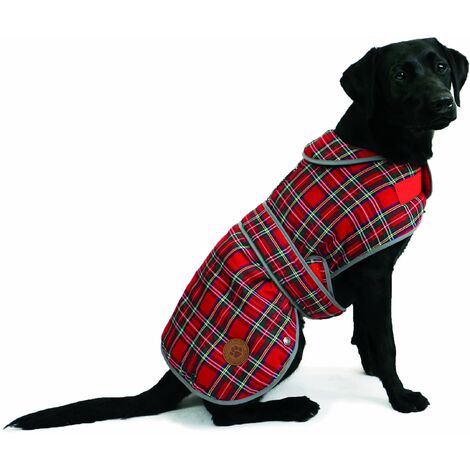 Ancol Red Tartan Coat - sml - 571312