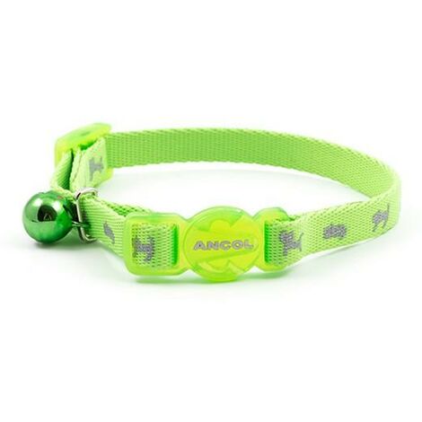 Ancol Safety Kitten Collar Hi-Vis Green PK3 - 394010