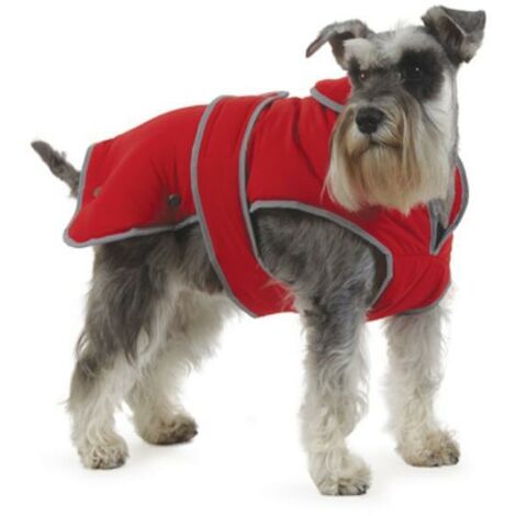 Ancol Stormguard Dog Coat Chest Protector Poppy Red Large - 31302