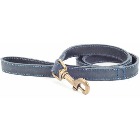 Ancol Timberwolf Leather Lead Blue 1m - 314191