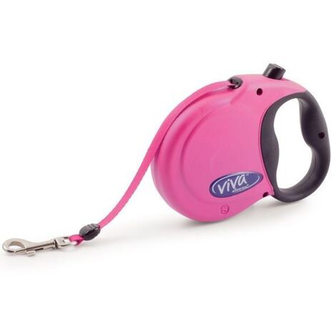 Ancol Viva Extend Lead Raspberry - med - 86660
