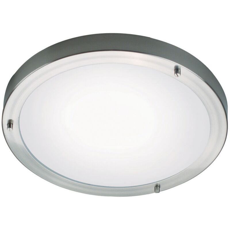 Nordlux - Plafonnier ancona Maxi Verrerie Blanc, H.8 - IP44 - E27 / Intérieur