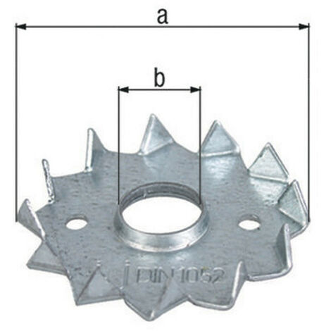 Ancora a disco D48 / 12mm Senzimir zincato GAH (Per 250)