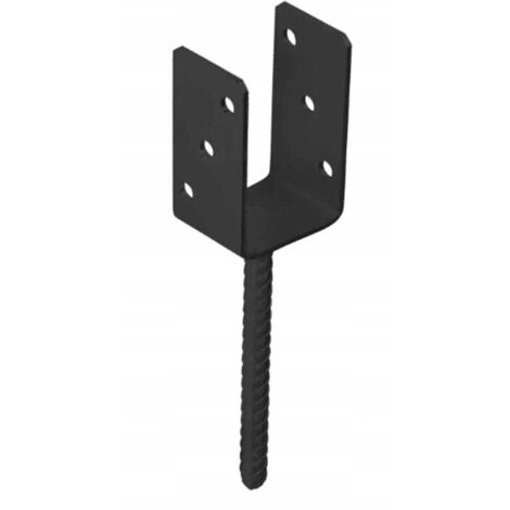 Ancoraggio per base palo nero 91x120x60mm