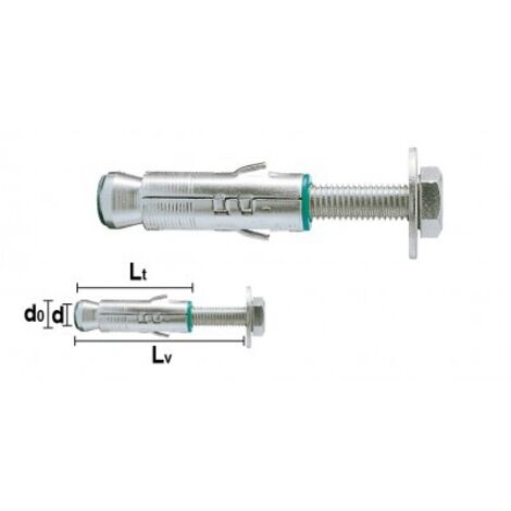 ANCORANTE ACCIAIO MAURER PLUS C/VITE MLMV6 Ø12X42MM VITE M6X50