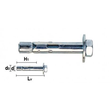 ANCORANTE ACCIAO MAURER PLUS MSA Ø 8X 70MM C/VITE T.E.8.8 M6X70 """33028"""