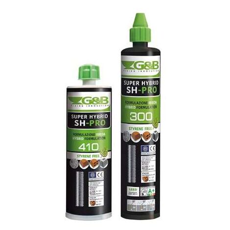 G&B FISSAGGI ANCORANTE CHIMICO 'SUPER HYBRID' ML 300 per pistola silicone CC02