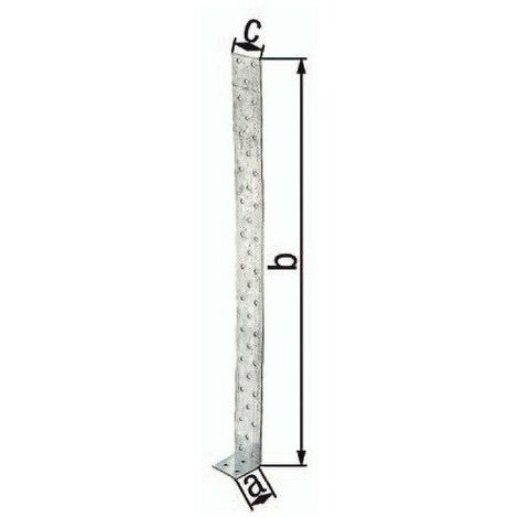 Ancorante piatto in cemento armato 400x40x40mm S.2mm STA grezzo sdmverz.GAH (Per 10)