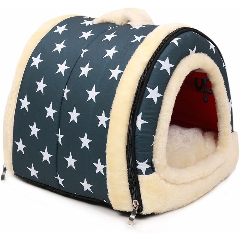 

ANCOUS Nido para mascotas y sofá cama, casa plegable antideslizante para perros y gatos y colchón suave y cómodo de invierno 4 estilos 3 tamaños (M,