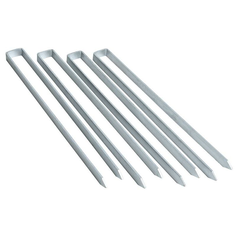 Estexo - Ancrage au sol Jeu de 4 piquets de 40cm en métal Ancre de terre