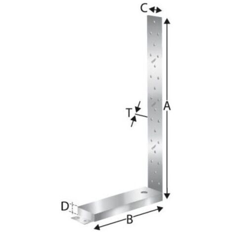 Ancrage pour montant d'ossature HD340M12G-B SST (Par 10)