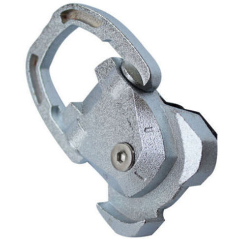 Ancrage robuste pour benne de chargement de camionnette. Anneau d'ancrage en D en alliage de nickel. Crochet de fixation arrière robuste avec vis et boulons.