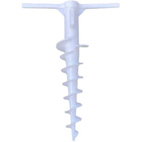 Ancre de tente de plage, support d'auvent, piquet de tente, piquet d'ancrage au sol, piquet de camping, tente, auvent, camping, adapté aux tuyaux de diamètre inférieur à 22 mm (2 pièces)