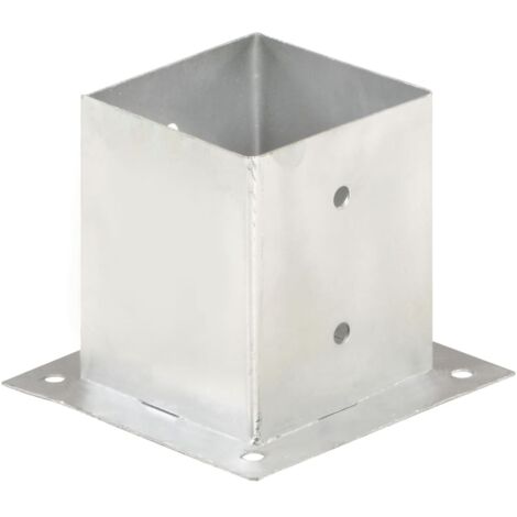 Ancres de poteau 4 pcs Métal galvanisé 121 mm CFW65489