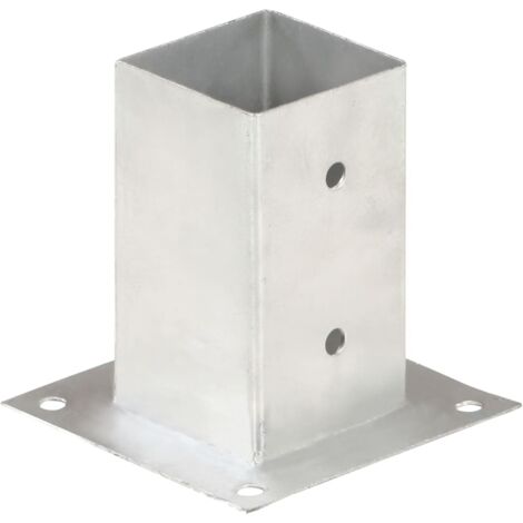 Ancres de poteau 4 pcs Métal galvanisé 81 mm CFW32346
