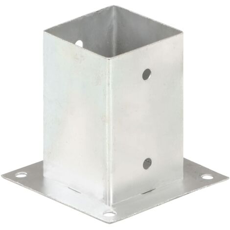 Ancres de poteau 4 pcs Métal galvanisé 91 mm CFW73142