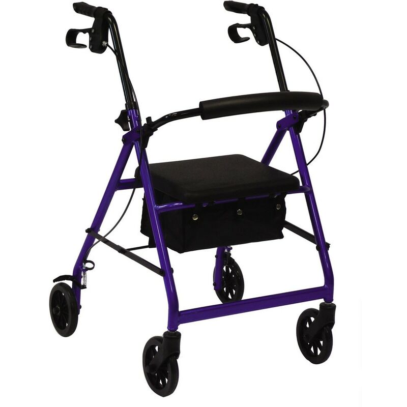 

Andador rollator plegable con ruedas y frenos especial artritis