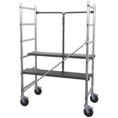Andamio móvil plegable de aluminio extruido ST3