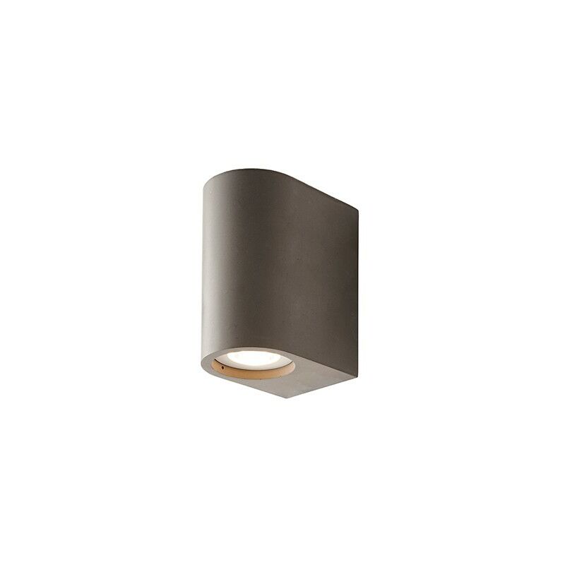 Endon Lighting Anders - Integrated LED Wall Lamp Grey Smooth Cement 2 Light IP20