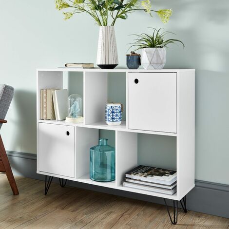 main image of "Anderson cube storage unit - White with white cupboards - White/ white"