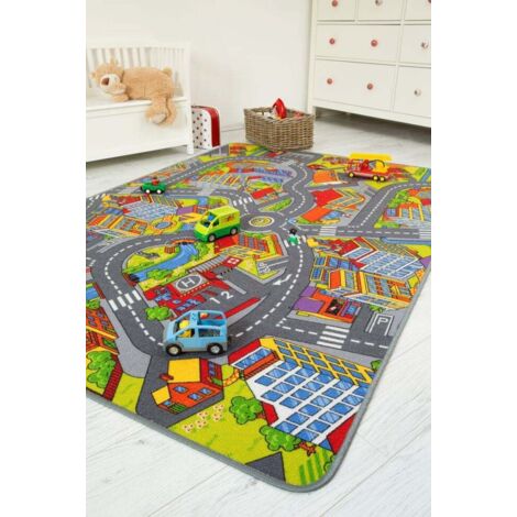 Andiamo Kinderteppich Straßenteppich 165 x 100 cm Kinderteppiche