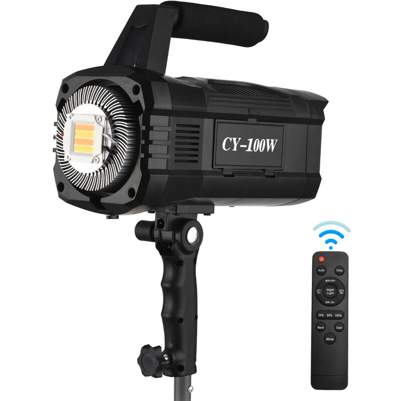 

Andoer CY-200W 200W COB Studio Luz LED para video Fotografia Luz bicolor 3000-6000K Brillo regulable CRI ¡Ý95 para transmision en vivo Fotografia de