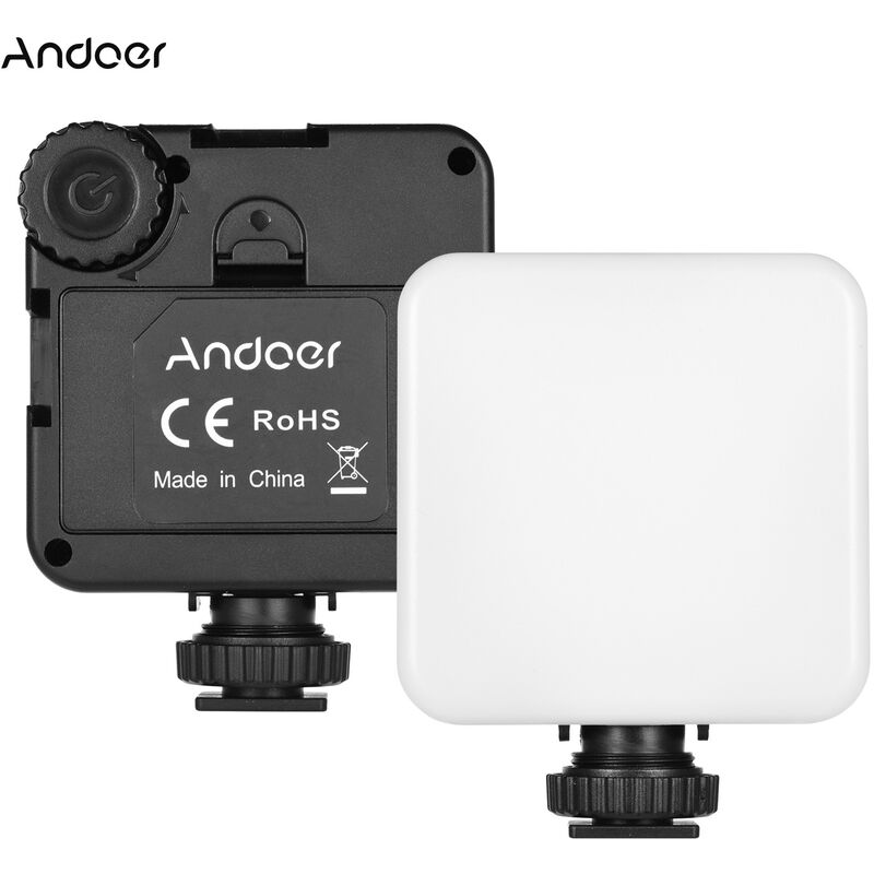 

Andoer KM-72B Mini luz de video LED RGB Color multifuncional LED Luz de relleno en camara con zapata fria y puerto de alimentacion tipo C Temperatura