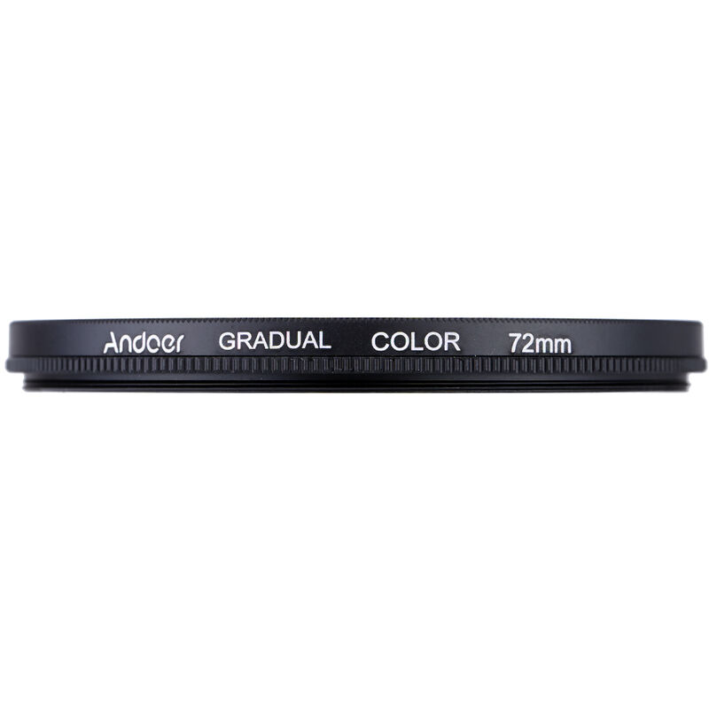 

Professional Juego de filtros graduados GND de 72 mm GND4 (0.6) Filtro de densidad neutra graduado gris azul naranja rojo para lentes de camara Canon