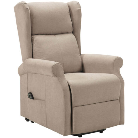 ANDORA - Fauteuil Relax Releveur Electrique Tissu Beige