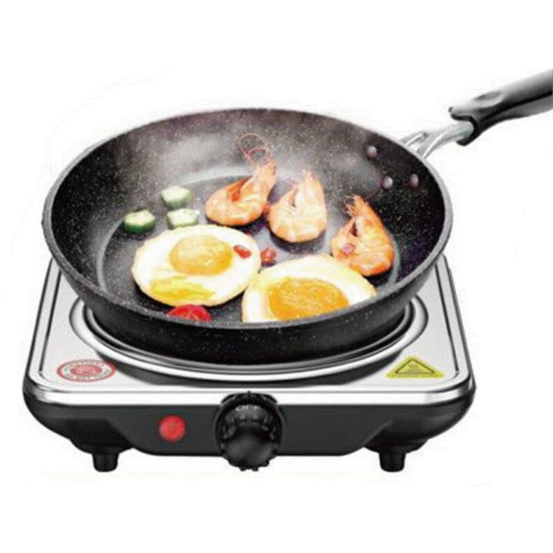 Andowl - Fornello Elettrico Piastra Singola Piano Cottura Antiaderente Portatile 1500w Q-jr1000 -