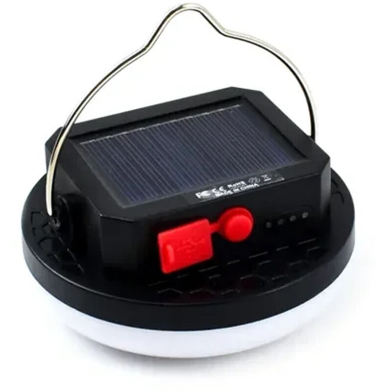 Andowl - Lampada A Sospensione Solare Led Luce Bianca 6000k Powerbank Ip65 Portatile 10w Q-led10 -