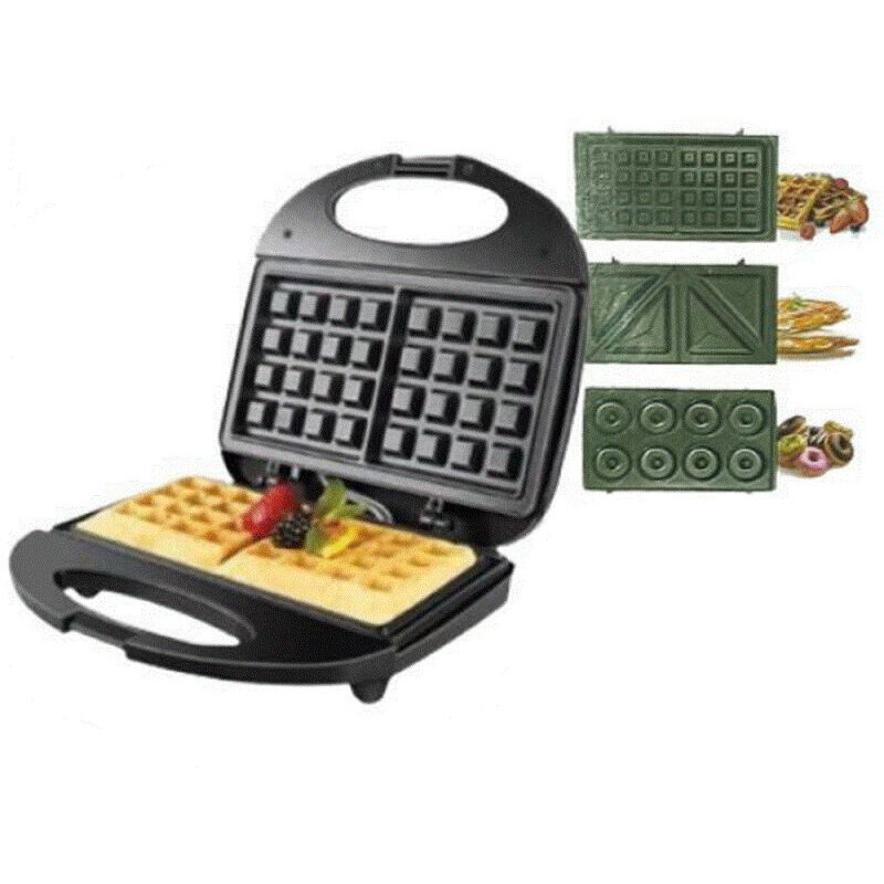 Andowl - Piastra Per Waffle Colazione 900w Riscaldamento Rapido Con Piastre Intercambiabili Q-hb22 -