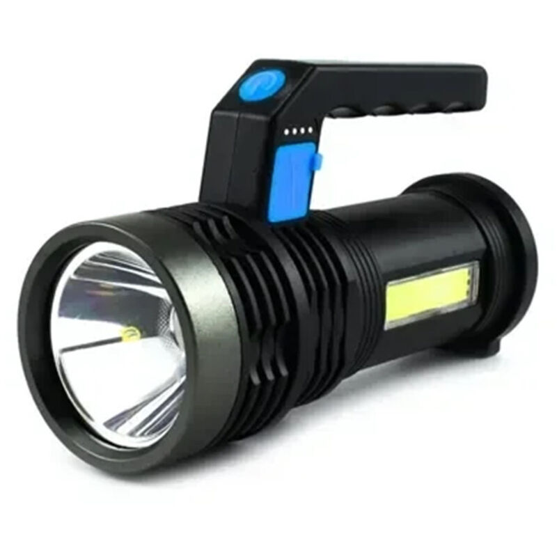 Andowl - Torcia Elettrica Portatile Ricaricabile Usb Doppia Funzione Luce Led+cob Emergenza Q-led556 -