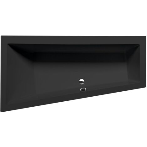 ANDRA L Asymmetric Bath 170x90x45cm, Black Matt