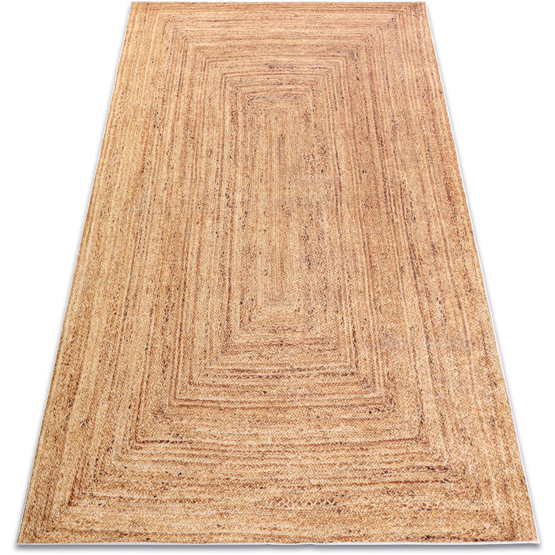 Rugsx - andre 1017 washing carpet Braid anti-slip - beige beige 120x170 cm