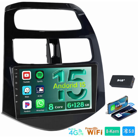 Android 15 Autoradio GPS WIFI RDS FM SWC Für Chevrolet Spark 2010-2014 6+128G DAB