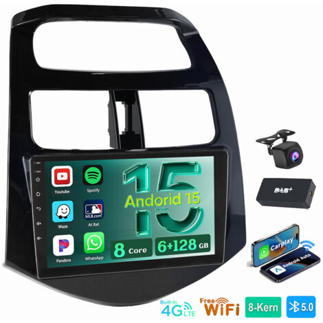 Android 15 Autoradio GPS WIFI RDS FM SWC Für Chevrolet Spark 2010-2014 6+128G DAB CAM