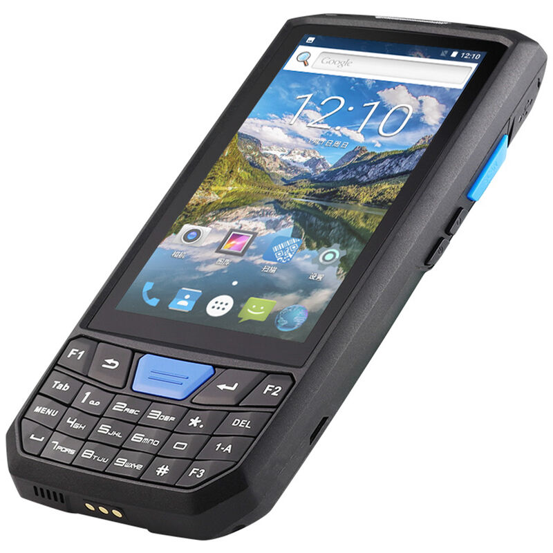 

Android 8.1 PDA Terminal POS de mano 1D Escaner de codigo de barras Colector de datos Maquina de inventario 4G WiFi BT Computadora movil con pantalla