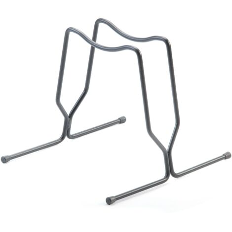 Andrys Aparcabicicletas con Tapones 1 Plaza - Ruedas hasta 8 cm - Negro Pintado