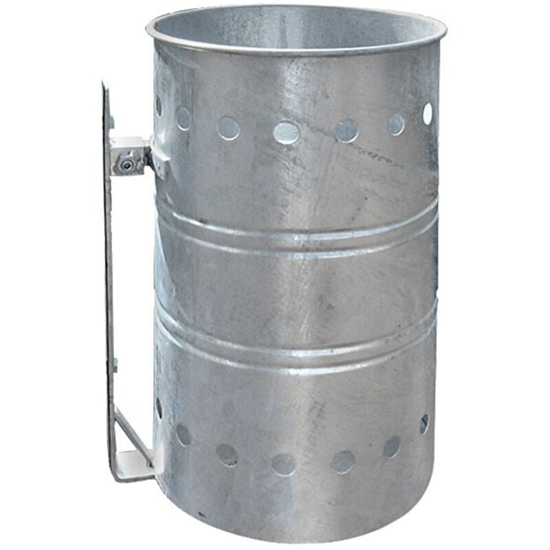 Andrys Srl - Andrys - Corbeille à Papier Extérieure avec Support et Corbeille, à Suspendre, en Acier Peint par Poudrage, 44 x 26 x 35 cm, Couleur