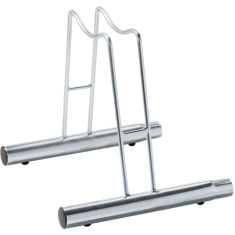 ANDRYS - Rastrelliera Porta Biciclette a Terra 1 Posto Alto, Modulabile, con Confica per Collegare i Porta Biciclette, anche per Bici con Freno a Disco, Zincato a Freddo, Colore Tropical Oro, 38.5 x 4