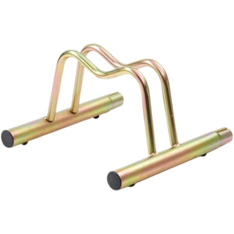 Andrys Râtelier à Vélos 1 Place Modulable Bas avec Capuchons PVC Or