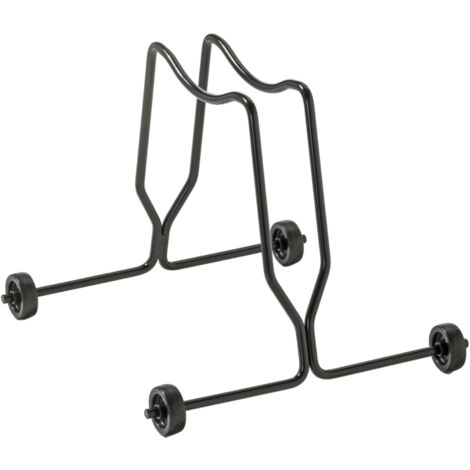 Andrys - Râtelier Porte-vélo au Sol 1 Place, avec Roues Fixes, également pour vélos avec frein à disque, en acier, couleur argent, 35 x 35 x 30 cm - Finitura: Verniciato - Posti: 1 - Colore: Nero