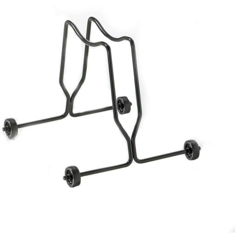 Andrys Srl - Andrys - Râtelier Porte-vélo au Sol 1 Place, avec Roues Fixes, également pour vélos avec frein à disque, en acier, couleur argent, 35 x