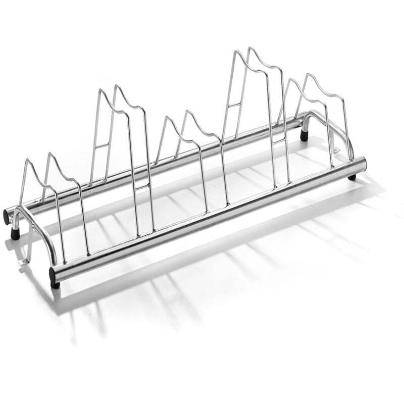 Andrys - Râtelier pour vélos, 5 places, hauts et bas, pour pneus de 6 et 8 cm, également pour les vélos avec frein à disque, en acier galvanisé à