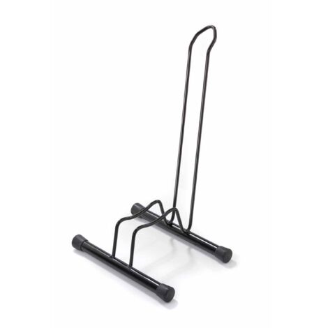 Andrys - Soporte de Piso para Bicicleta 1 Lugar, No Desmontable, de Acero, Negro, 38.5 x 29 x 67 cm, Ancho de Parqueo de Ruedas 6 cm