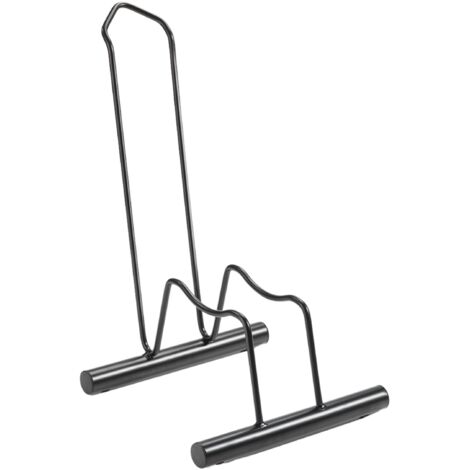Andrys - Soporte de Piso para Bicicleta 1 Lugar, No Desmontable, de Acero, Negro, 38.5 x 29 x 67 cm, Ancho de Parqueo de Ruedas 6 cm