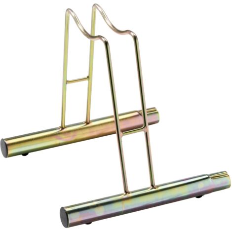 Andrys - Soporte para Bicicletas de Suelo de 1 Puesto Alto, Modulable, También con Freno de Disco, Galvanizado, Tropical Oro, 38.5 x 42 x 41 cm - Colore: Oro - Finitura: Zincato - Posti: 1