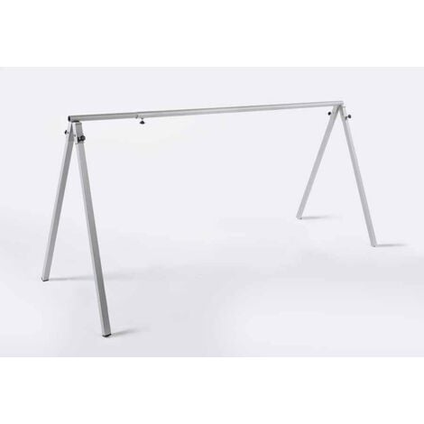 ANDRYS SRL Andrys - Support de vélo démontable et réglable, en acier peint en gris, 180/300 x 80 x 100 cm, 5-8 places