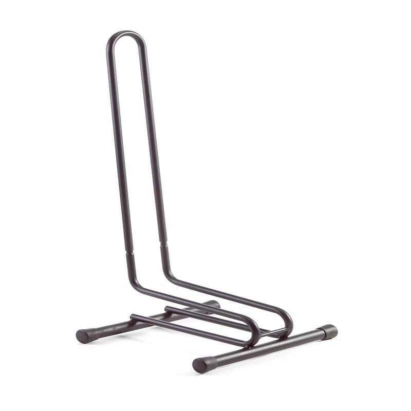 Andrys Srl - Andrys - Support pour vélo, 1 place, démontable, avec bouchons, en acier, couleur noire, 38,5 x 29 x 67 cm, largeur du rail de